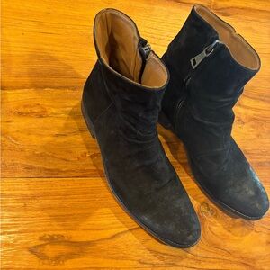 John Varvatos Men’s Morrison Sharpei Boots - Black, Size 10, Side Zipper
